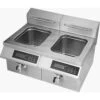 Professional Twin Tank Induction Fryer 24 Litre 7kW | Adexa AMCD24F201