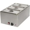 Commercial Bain Marie 3xGN1/3 Including 3 Containers With Lid | Adexa ZCK165B3