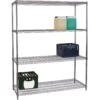 Commercial Shelving Unit 4 Tier 1000kg Width 1800mm Depth 600mm Chrome Wire | Adexa CR18060180A4