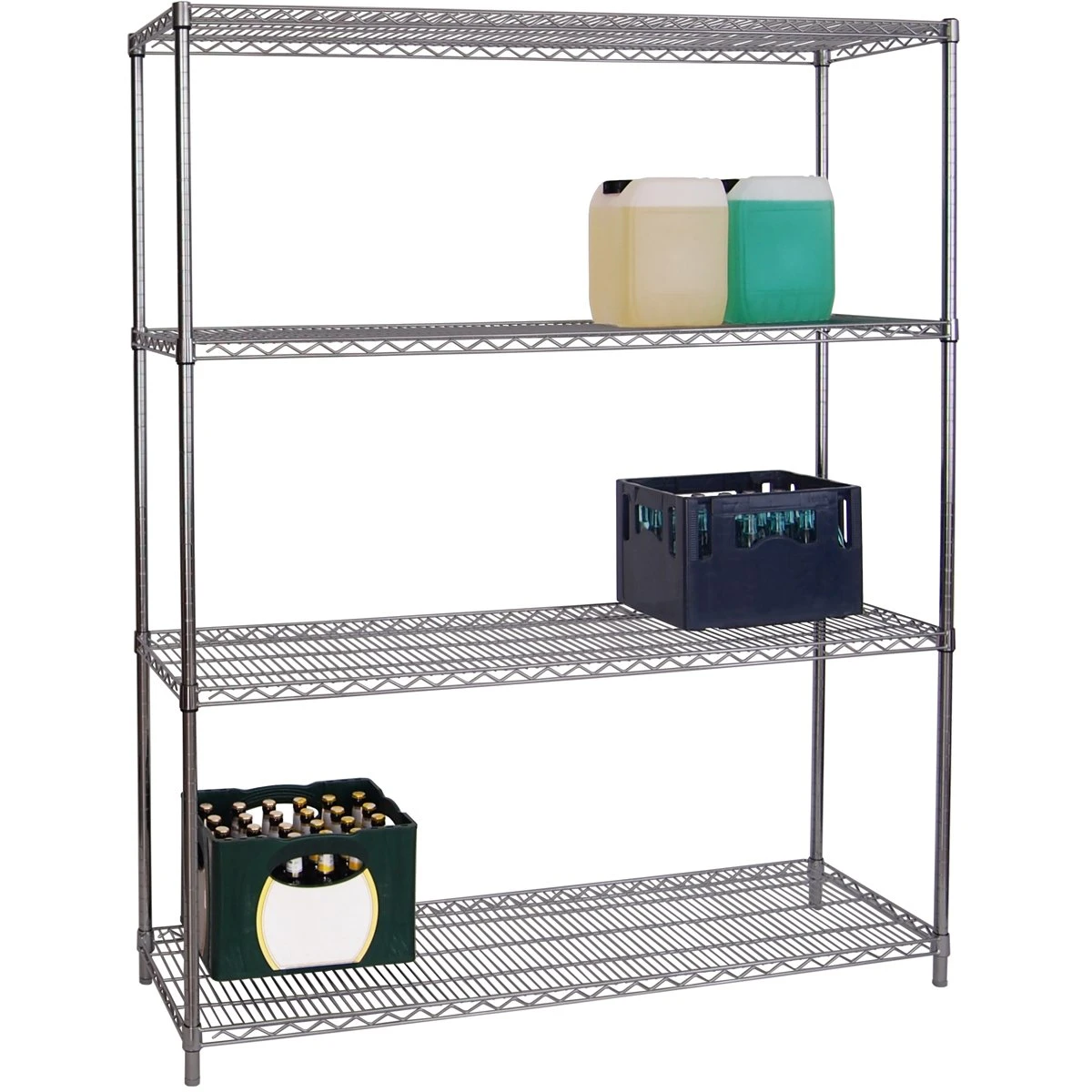 Commercial Stainless Steel Wire Shelving Unit 4 Tier 1200kg Width 1800mm Depth 450mm | Adexa SS18045180A4 1 Commercial Stainless Steel Wire Shelving Unit 4 Tier 1200kg Width 1800mm Depth 450mm | Adexa SS18045180A4
