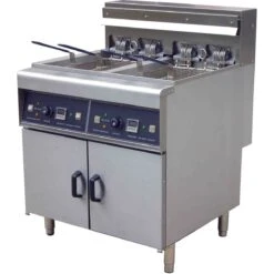 Professional Free Standing Electric Fryer Twin Tank 28L + 28L | Adexa DF28L2