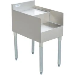 Commercial Double Step Blender Station With Backsplash Stainless Steel 460x580x760mm | Adexa DSBS2318