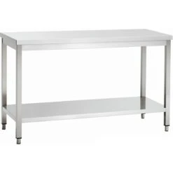 Professional Work Table Stainless Steel Bottom Shelf 700x600x850mm | Adexa VT76SL