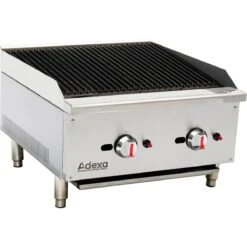 Professional Natural Gas Chargrill 2 Burners 15kW | Adexa ECB24S