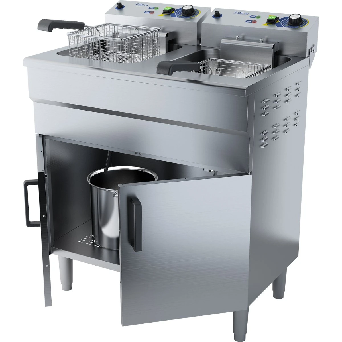 Commercial Fryer Double Electric 2x16 Litre 6kW Free Standing | Adexa EF162VC 2 Commercial Fryer Double Electric 2x16 Litre 6kW Free Standing | Adexa EF162VC - Image 2