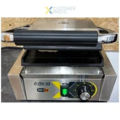 Heavy Duty Panini Contact Grill Single Smooth | Adexa EGD10A -Kitchen Series Store EGD10A 1200x1200 1
