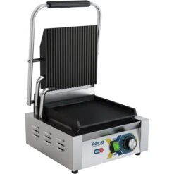 Heavy Duty Panini Contact Grill Single Ribbed/Smooth | Adexa EGD10B -Kitchen Series Store EGD10B 1 1200x1200 1
