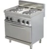 Professional Electric Range 4 Plates 10.4kW On Electric Oven 3kW | Adexa Hotmax 700 ER722