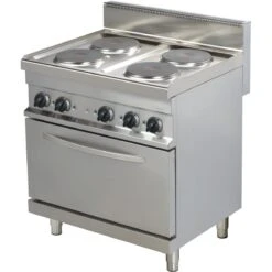 Professional Electric Range 4 Plates 10.4kW On Electric Oven 3kW | Adexa Hotmax 700 ER722