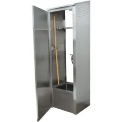 Janitorial Mop Sink Cabinet Stainless Steel Single | Adexa FMSC263384418KD