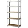 Garage Shelving Unit Medium Duty 900x300x1800mm 5 Shelves 175 Kg/shelf Galvanized Steel | Adexa G9030