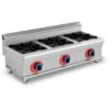 Commercial Countertop Gas Cooker 3 Burners Natural Gas | Adexa GB3T