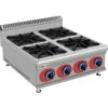 Commercial Countertop Gas Cooker 4 Burners Natural Gas | Adexa GB4T