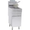 Twin Basket Professional Free Standing Fryer Natural Gas Single Tank 25 Litres 35kW | Adexa GF120