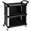 Professional Cabinet Utility/Cleaning Trolley Multi-purpose 3 Tier 1020x500x960mm | Adexa GX032DM