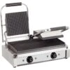 Heavy Duty Twin Panini Contact Grill 3.6kW Ribbed | Adexa EG03A
