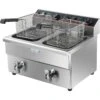 Commercial Fryer Double Electric 2x12 Litre 6.5kW Countertop | Adexa HEF12L2