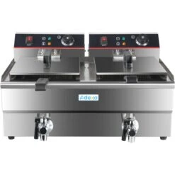Commercial Fryer Double Electric 2x13 Litre 10kW Countertop | Adexa HEF132V -Kitchen Series Store HEF132V 2 1200x1200 1