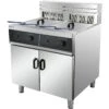 Commercial Fryer Double Electric 2x30 Litre 20kW Free Standing | Adexa HEF262