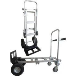 2-in-1 Trolley & Hand Truck Aluminium Telescopic Foldable 1110x510x970mm | Adexa HT1864