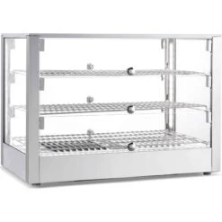 3 Tier Heated Display Case 115 Litres Countertop | Adexa HW115