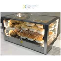 2 Tier Heated Display Case 80 Litres Countertop | Adexa HW80 -Kitchen Series Store HW80 1200x1200 1