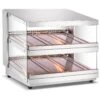 Commercial Countertop Heated Display Cabinet 85 Litres Stainless Steel | Adexa HW85