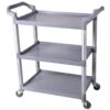 Professional Utility Trolley Multi-purpose 3 Tier Grey 860x420x930mm | Adexa JYXUC405GREY
