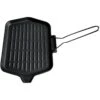 Cast Iron Griddle Pan Pre-seasoned With Removable Handle 370x225mm | Adexa KB3723