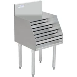 Commercial Liquor Bottle Display Rack With Backsplash Stainless Steel 760x460x760mm | Adexa LDR1830