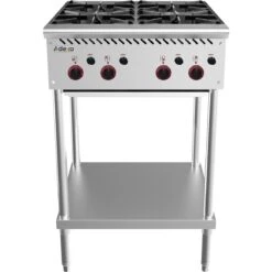 Commercial Gas Boiling Top 4 Burner Freestanding 610mm Width | Adexa MGB24MF
