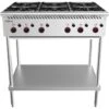 Commercial Gas Boiling Top 6 Burner Freestanding 915mm Width | Adexa MGB36MF