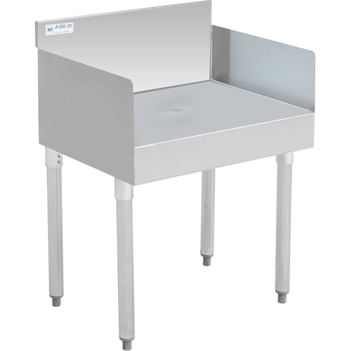 Commercial Recessed Bar Drainboard With Backsplash Stainless Steel 460x470x760mm | Adexa RBDU1818 1 Commercial Recessed Bar Drainboard With Backsplash Stainless Steel 460x470x760mm | Adexa RBDU1818