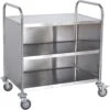 Commercial Serving/Service/Clearing Trolley With Cabinet Stainless Steel 3 Tier 860x540x940mm | Adexa RST3AC