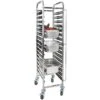 Rack/Tray/Pan Trolley Stainless Steel Gastronorm GN1/1 15 Tier | Adexa RT1115