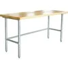 Bakery Work Table Wood Top 1500x600x900mm | Adexa RWTG600X1500