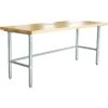 Bakery Work Table Wood Top 1800x600x900mm | Adexa RWTG600X1800