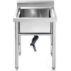 Commercial Sink Stainless Steel 600x600x900mm 1 Bowl Splashback | Adexa SINK6060