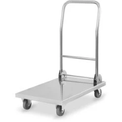 Platform Trolley Stainless Steel 800kg Folding Handle 1100x600x1060mm | Adexa ST047C