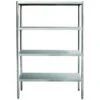 Professional Heavy Duty Shelving Unit Stainless Steel Width 1600mm Depth 500mm 4 Shelves | Adexa THSS1650