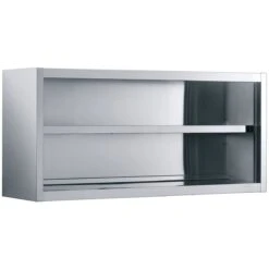 Wall Cabinet Open Stainless Steel Width 1400mm Depth 400mm | Adexa THWOR144