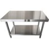 Professional Work Table Stainless Steel Bottom Shelf 1000x600x850mm | Adexa TOR1060