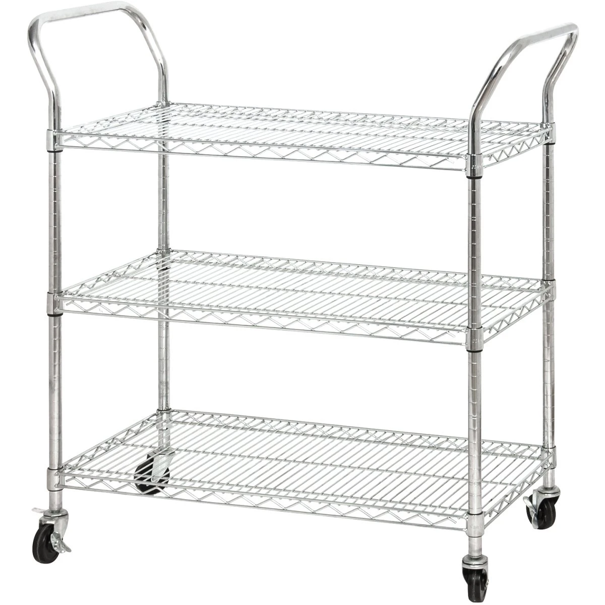 Commercial Utility Cart Chrome Wire 3 Tier 900x450x1100mm | Adexa TR9045110A3CW 1 Commercial Utility Cart Chrome Wire 3 Tier 900x450x1100mm | Adexa TR9045110A3CW