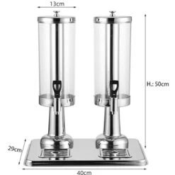 Commercial Juice Dispenser 2x3 Litres | Adexa VICJDPTPC6