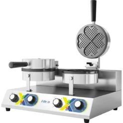Commercial Waffle Maker Double Round | Adexa WF2207D -Kitchen Series Store WF2207D 2 1200x1200 1