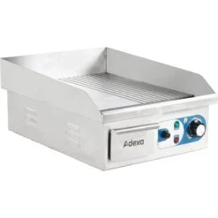Commercial Griddle Smooth/Ribbed Small 1 Zone 2kW Electric | Adexa WHEG810AFR