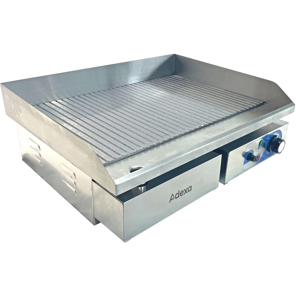 Commercial Griddle Ribbed Medium 1 Zone 3kW Electric | Adexa WHEG818AR 1 Commercial Griddle Ribbed Medium 1 Zone 3kW Electric | Adexa WHEG818AR