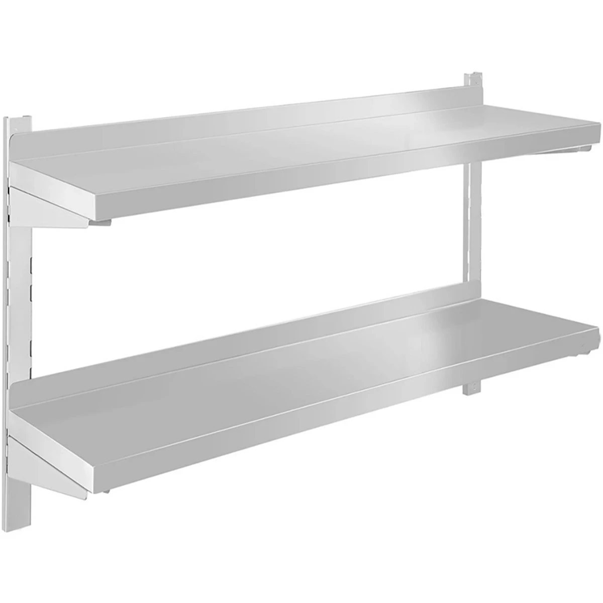 Wall Shelf 2 Levels 1800x400x600mm Stainless Steel | Adexa WM18040B 1 Wall Shelf 2 Levels 1800x400x600mm Stainless Steel | Adexa WM18040B