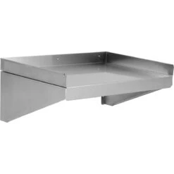 Wall Shelf 1 Level 3 Sides Upturn 900x400x254mm Stainless Steel | Adexa WSW40090B