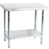 Commercial Work Table Stainless Steel Bottom Shelf 600x600x900mm | Adexa WTG600X600